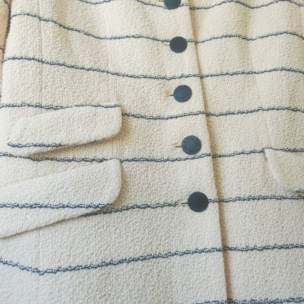 NWT rag & bone Roslyn Cotton Tweed Scoop-Neck Blazer Jacket - Picture 9 of 9